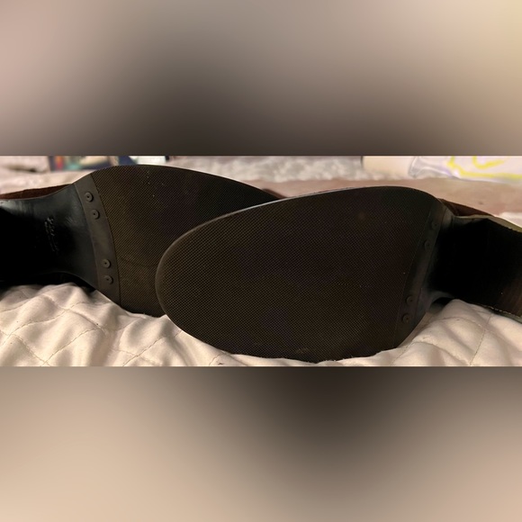 PRADA Milano brown suede, distressed, stamped boots - Picture 4 of 6